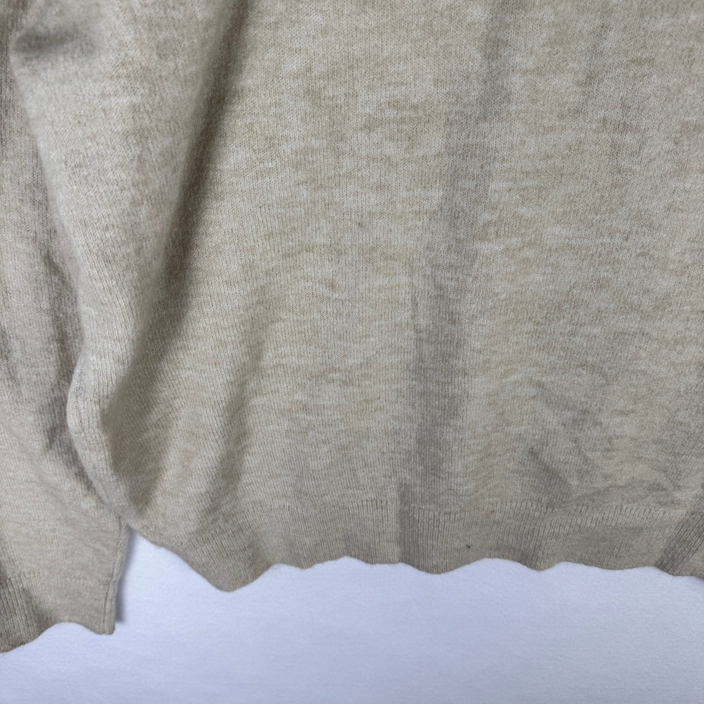 Mode of One Mens Dark Ecru Crew Neck Sweater XL New 100195026MN Beige Fine Knit - Picture 15 of 16